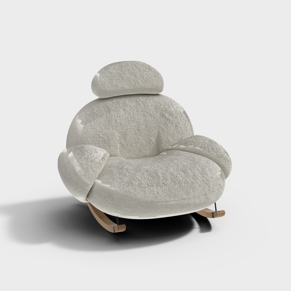 Plush cloth leisure chair-BSNX441