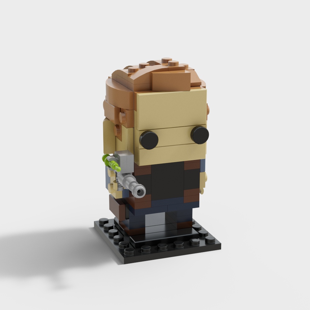LEGO-Style Future Warrior 3D Model