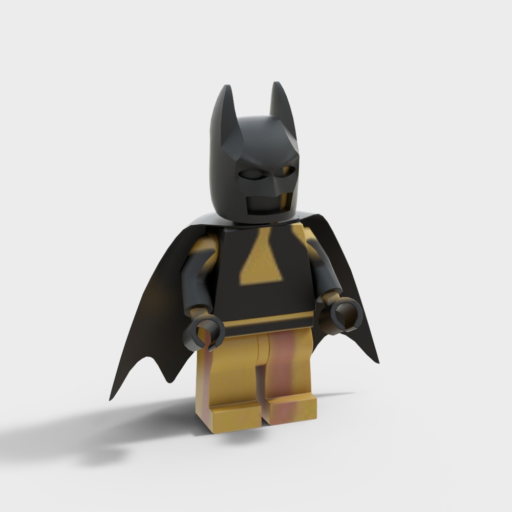 LEGO Batman 3D Model – Low-Poly with Iconic Details