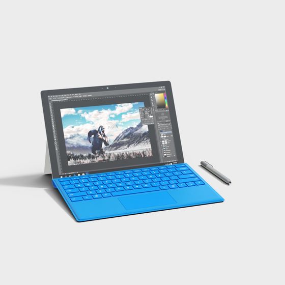 Stylish Surface Pro 3D model for Creative Projects