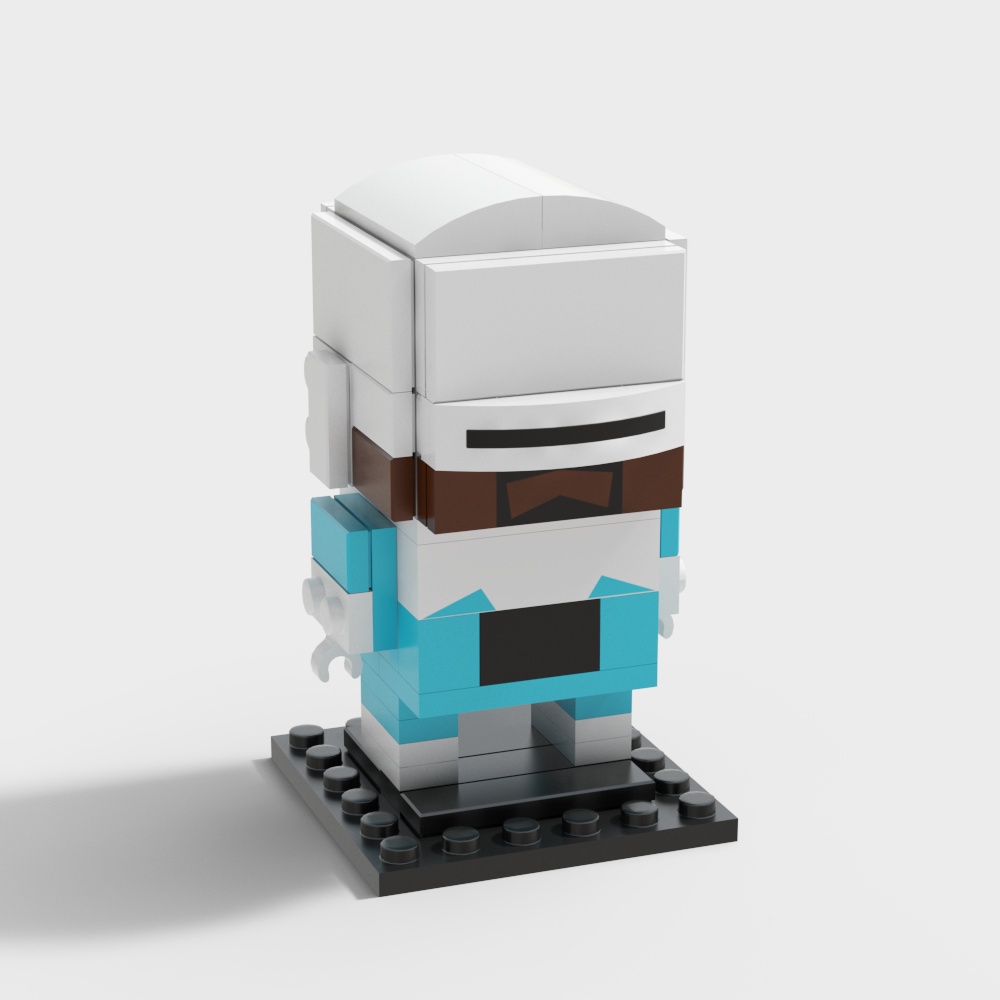LEGO-Style Robot 3D Model Design
