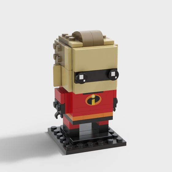 Mr. Incredible BrickHeadz 3D model