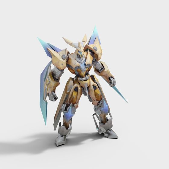 CyberGuard Low-Poly 3D Model