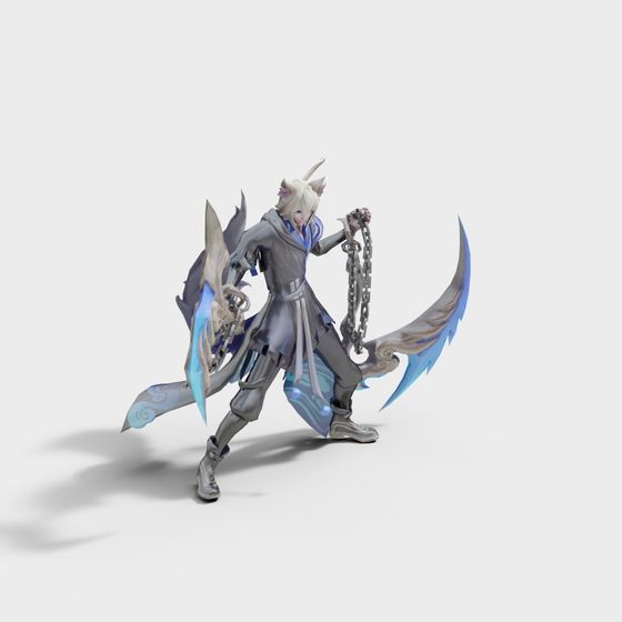 Honor of Kings Game Character Figure 3D Model
