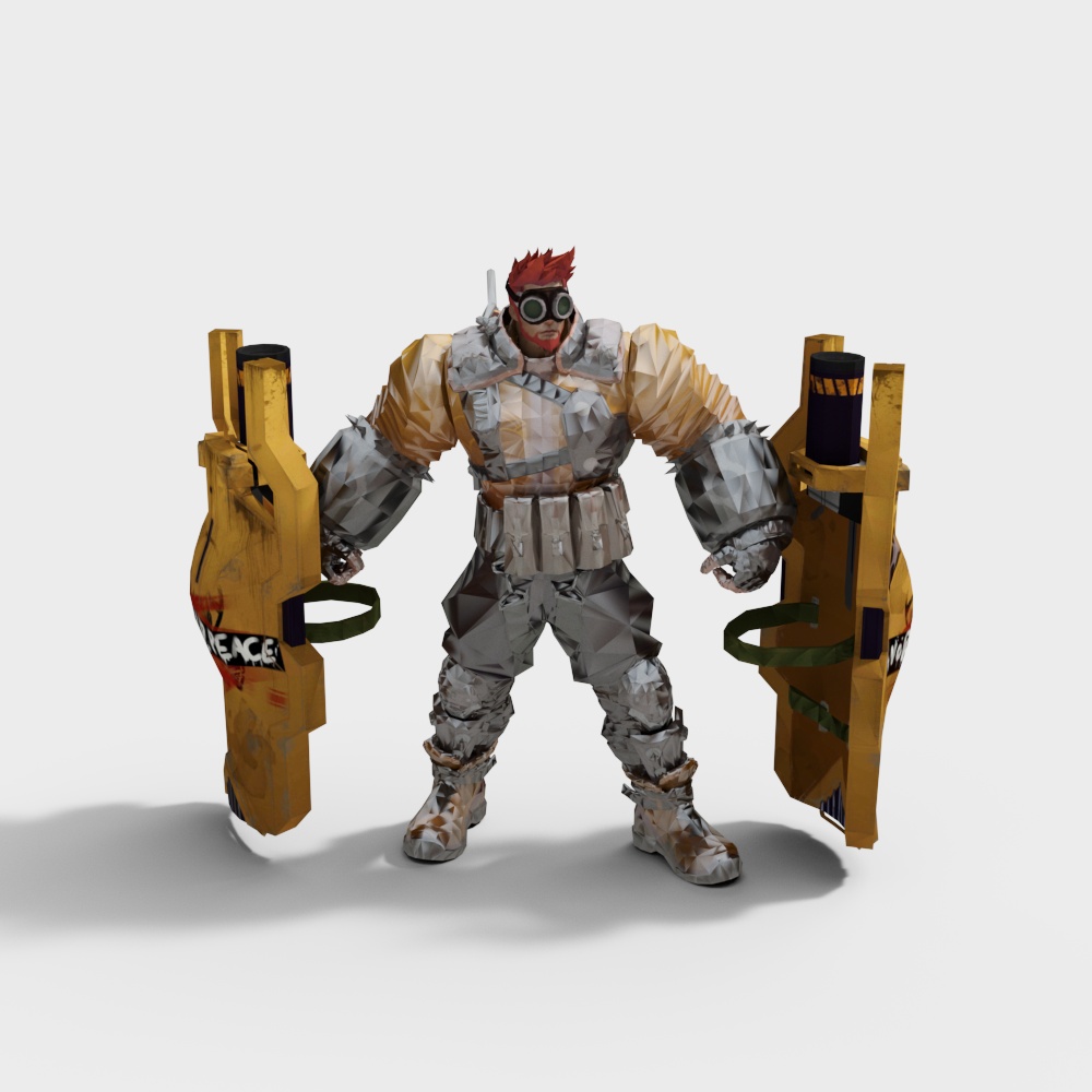 Cyberpunk Warrior 3D model