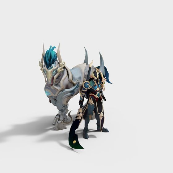 Frost Guardian 3D Model: A Unique Fantasy Character