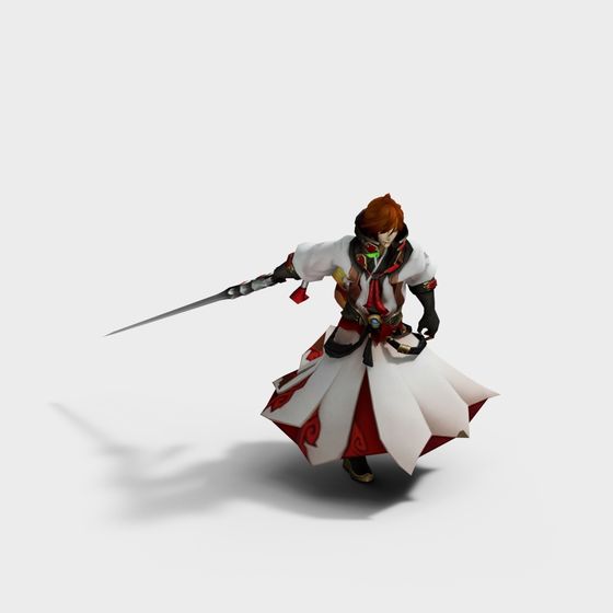 Sword Dancer 3D model for Fantasy Games