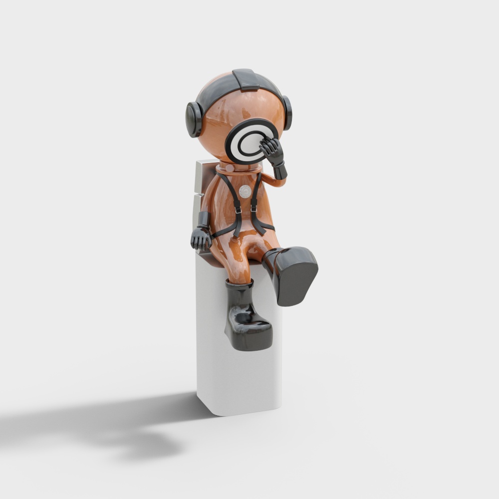 Futuristic Astronaut 3D model - Space Explorer