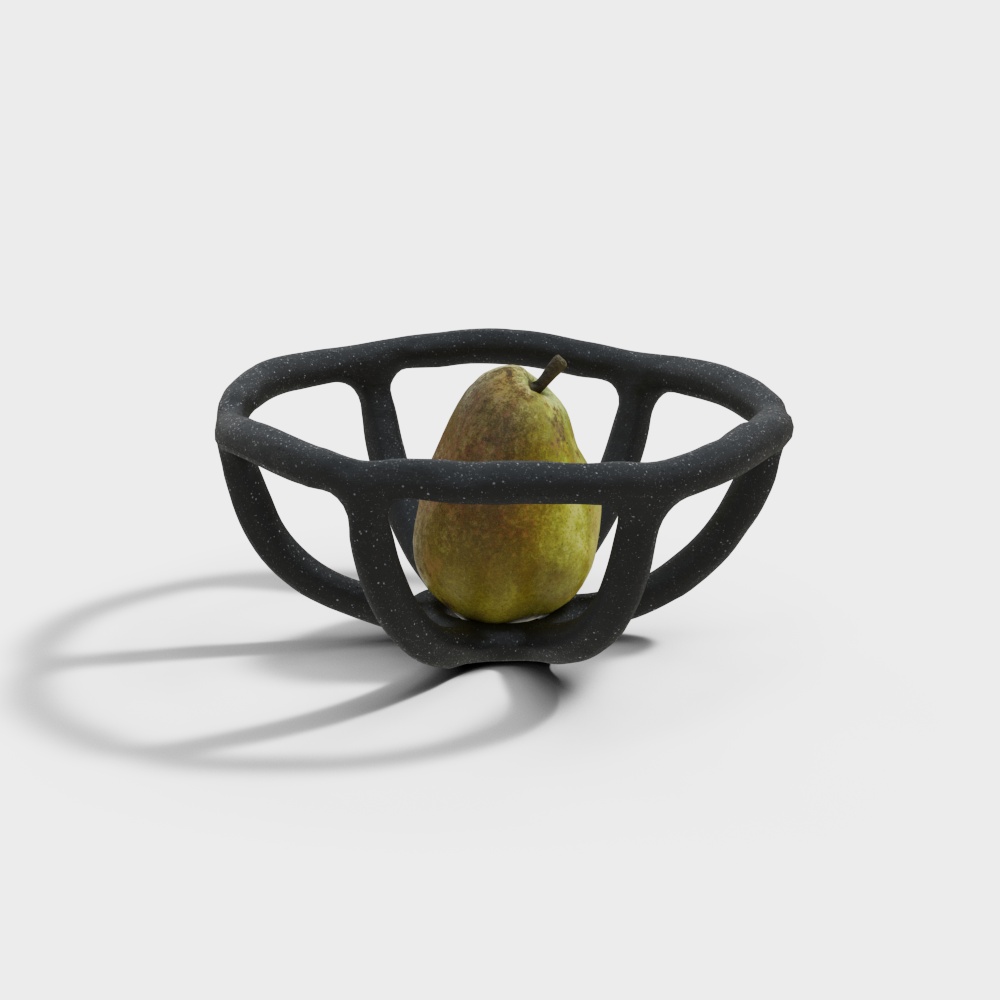 Cylindrical Fruit Basket 3D model