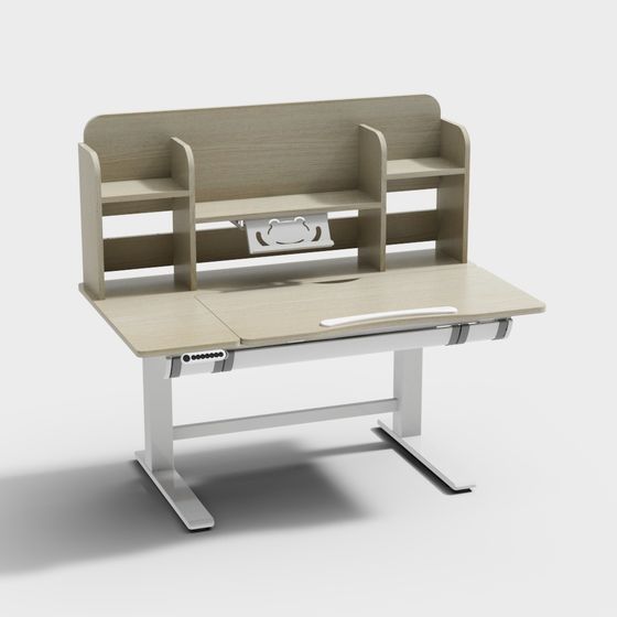 Smart Adjustable Desk 3D model for Modern Aesthetics