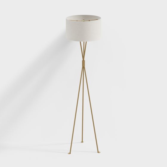 Elegant Minimalist 3D Floor Lamp Model
