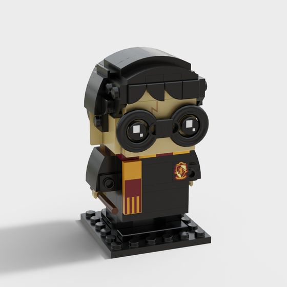 Harry Potter Low-Poly 3D Model