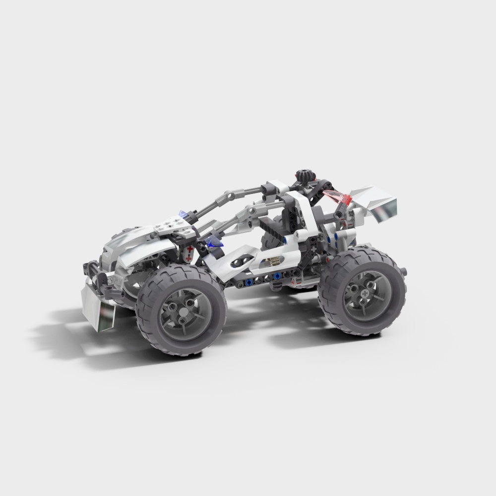 Rugged Rover 3D Model