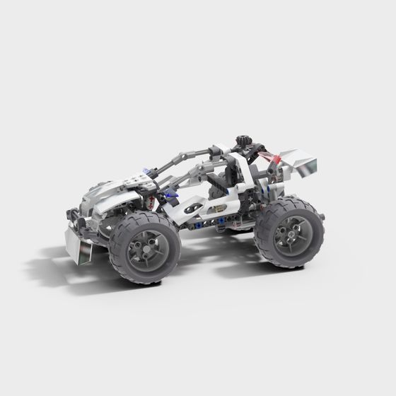 Fun Toy Car 3D Model for Playful Interiors