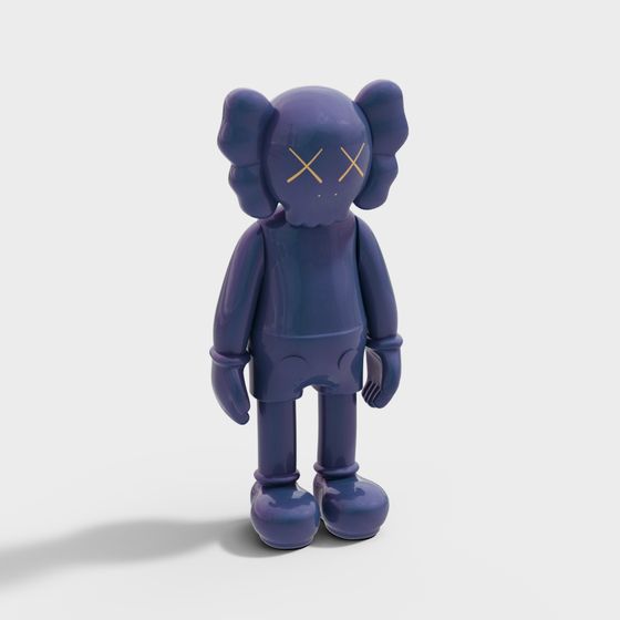 Stunning Kaws 3D Model - Low Poly Design