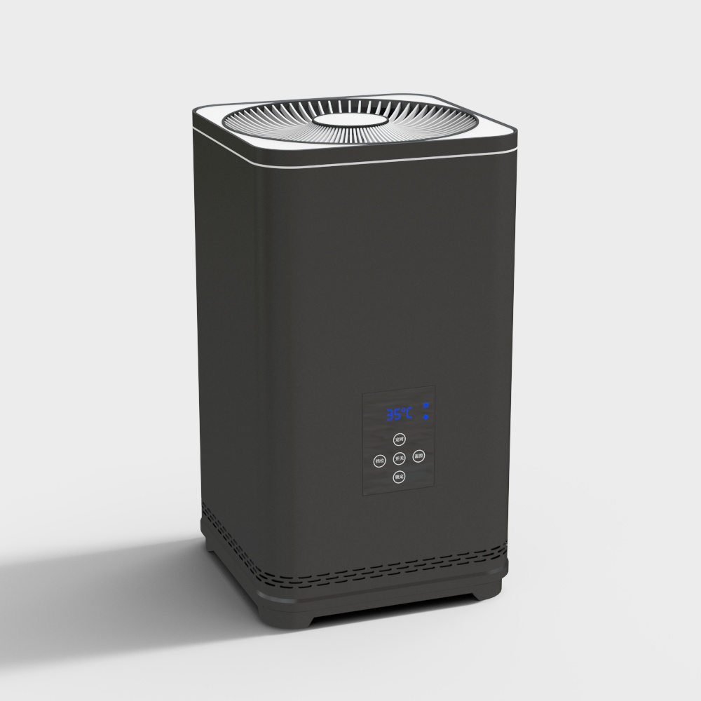 Stylish Air Purifier 3D model for Modern Interiors