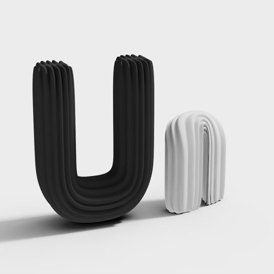 U-Shaped Decor 3D model