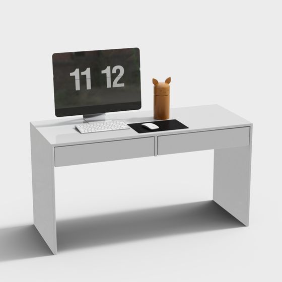 Minimalist Desk 3D model for Modern Spaces