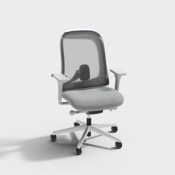 Chic Low-Polygon Office Chair 3D model for Creative Projects