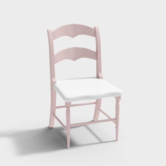 Charming Pastel Chair 3D model