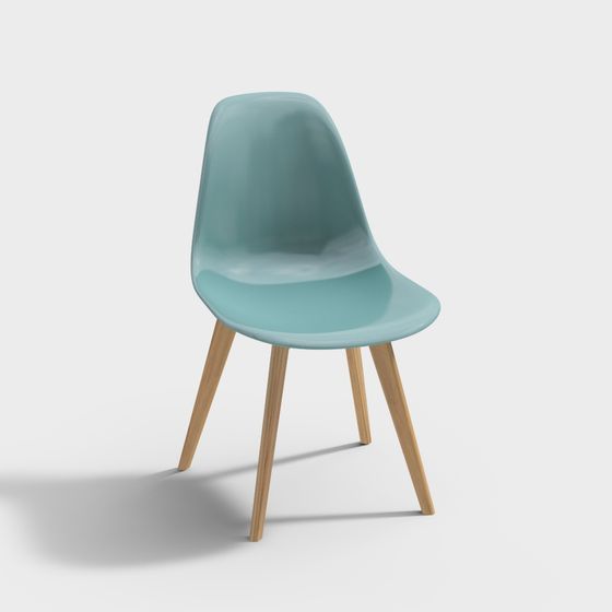 Contemporary Low-Poly Armchair 3D model Design