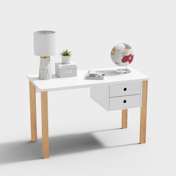 Urban Study Desk 3D model