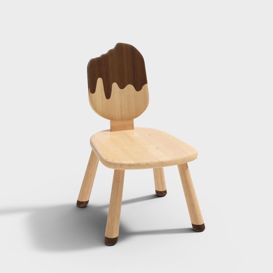 Stylish Ice Cream Chair 3D model for Creative Spaces