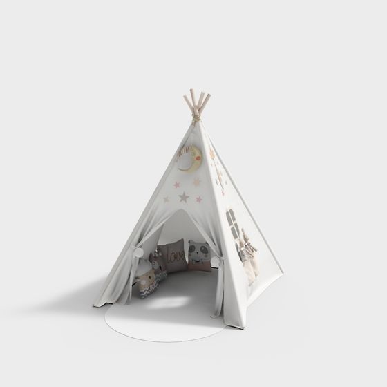 Whimsical Tent 3D Model - Dreamy Hideaway