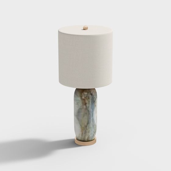 Stylish Low-Poly Table Lamp 3D model