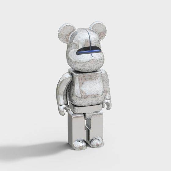 Distinct Mechanical Bear 3D model for Creative Projects