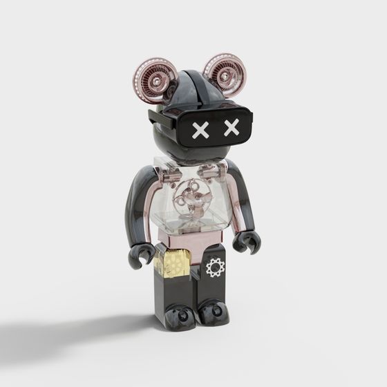 Cyberpunk Bear 3D model