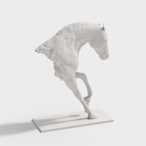 Dynamic Low-Poly Horse 3D Model