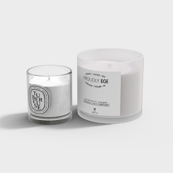 Minimalist Scented Candle 3D model