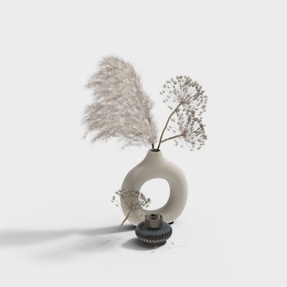 Stylish Cylindrical Vase 3D model for Creative Projects