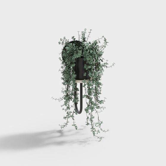 Stylish Hanging Planter 3D Model for Creative Projects