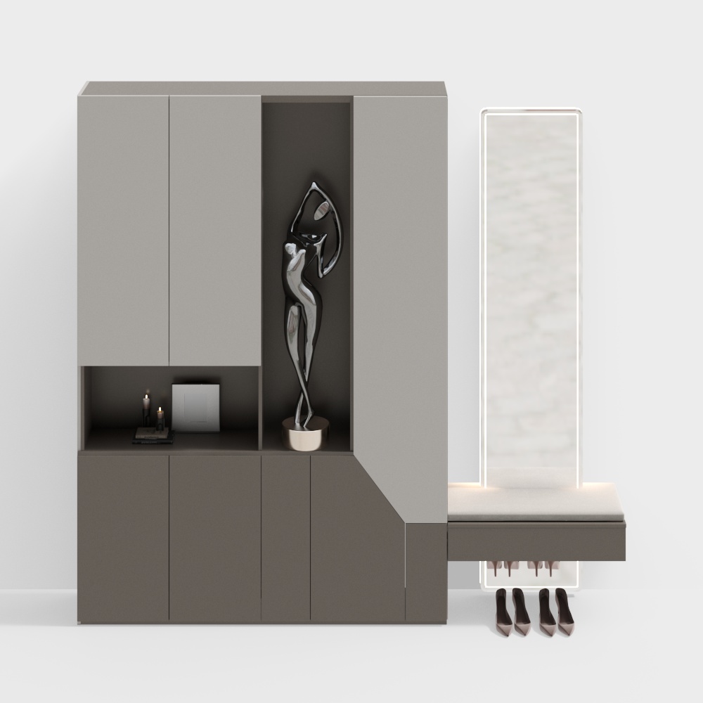 Gabinete de zapatos moderno