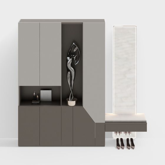 Gabinete de zapatos moderno