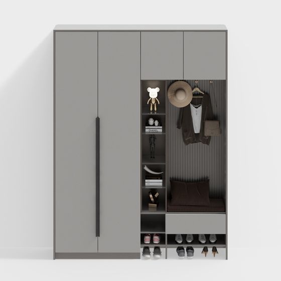 Modern Urban Closet 3D model