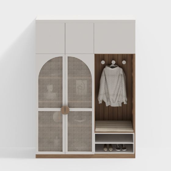 Stylish Urban Closet 3D model