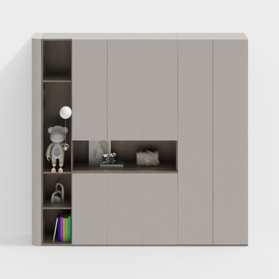 Urban Storage Cabinet 3D model for Modern Spaces