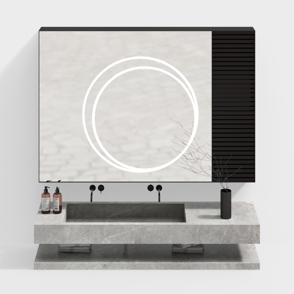 Kabinet westafel washtafle wastafel kamar mandi double basin modern