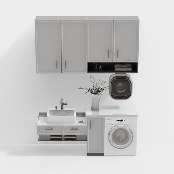 Laundry Room Oasis 3D model