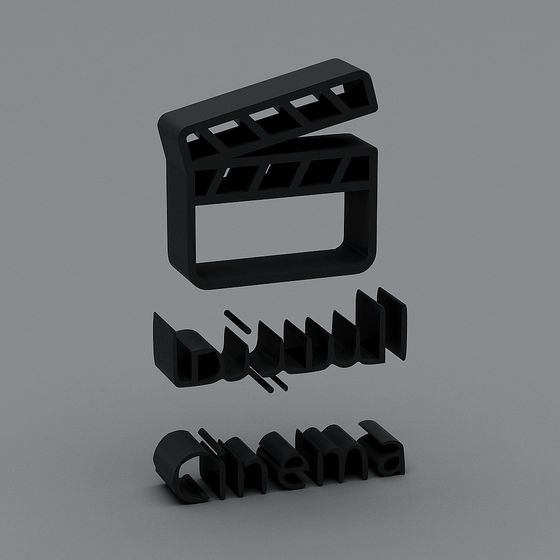 Film Clapperboard 3D model