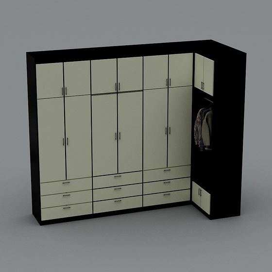 Urban Closet 3D model for Modern Interiors