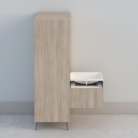 Urban Small Bathroom 3D Model