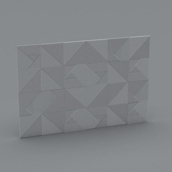 Geometric Phantom Wall 3D model for Designers