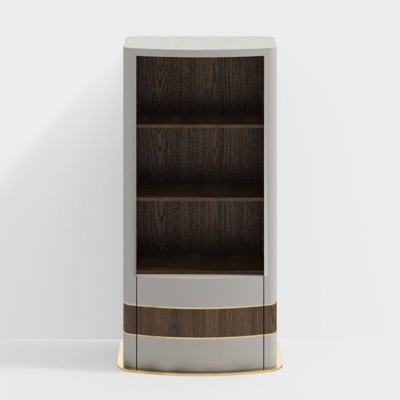 Modern Elegant Bookshelf 3D model