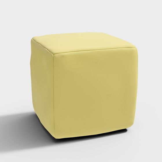 Stylish Low-Poly Cube Chair 3D Model