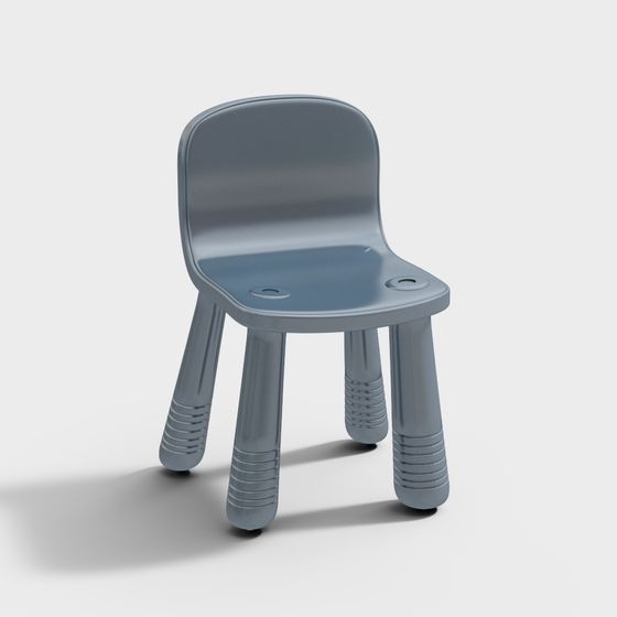 Delightful Children's Chair 3D Model for Creative Spaces