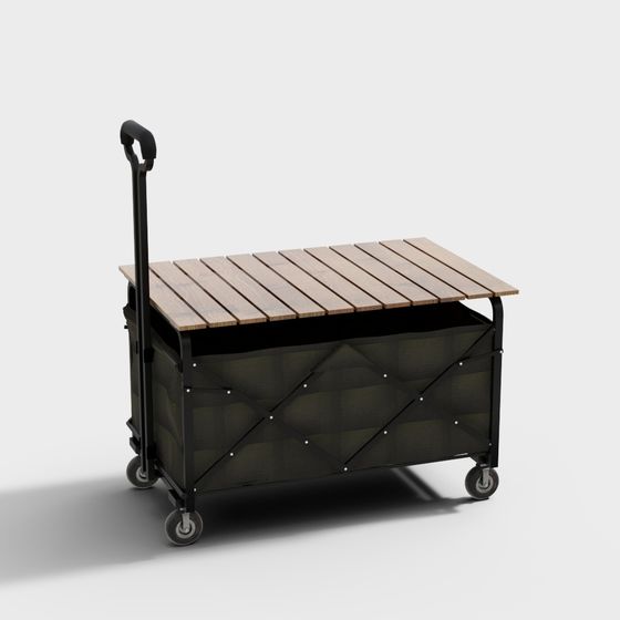 Portable Storage Cart 3D model for Creative Projects